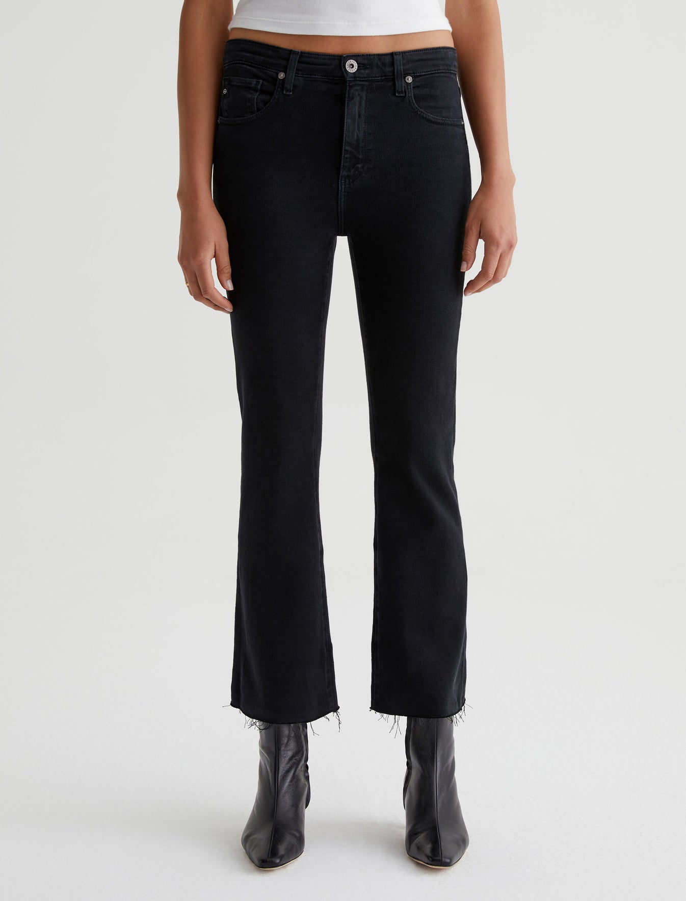 Farrah Boot Crop|High-Rise Bootcut Cloud Soft Denim